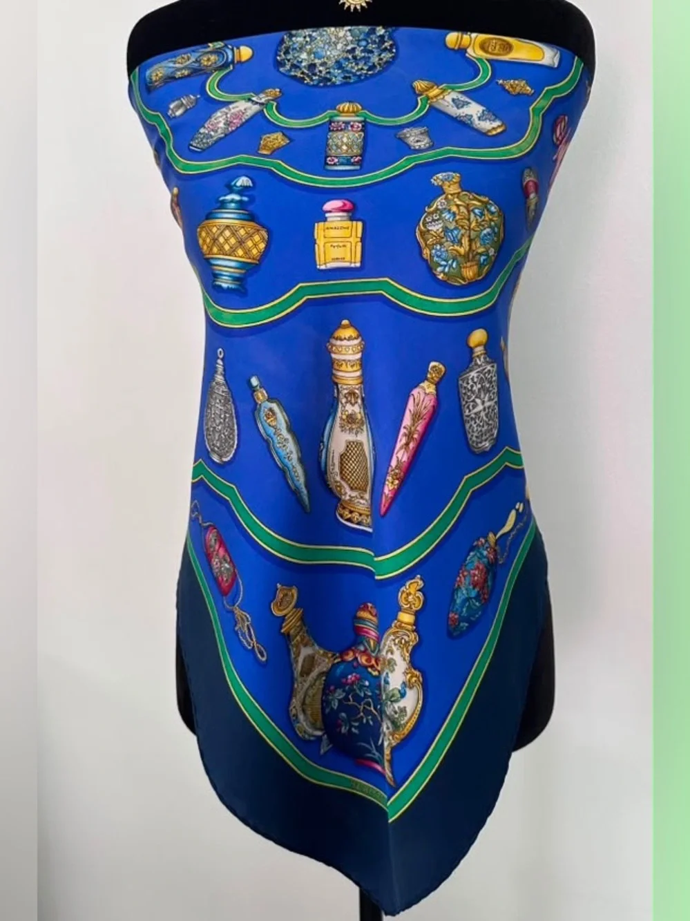 Hermes Silk Scarf Multicolor Hand Rolled Made in France
